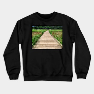 Boardwalk at McCormack's Beach Provincial Park Crewneck Sweatshirt